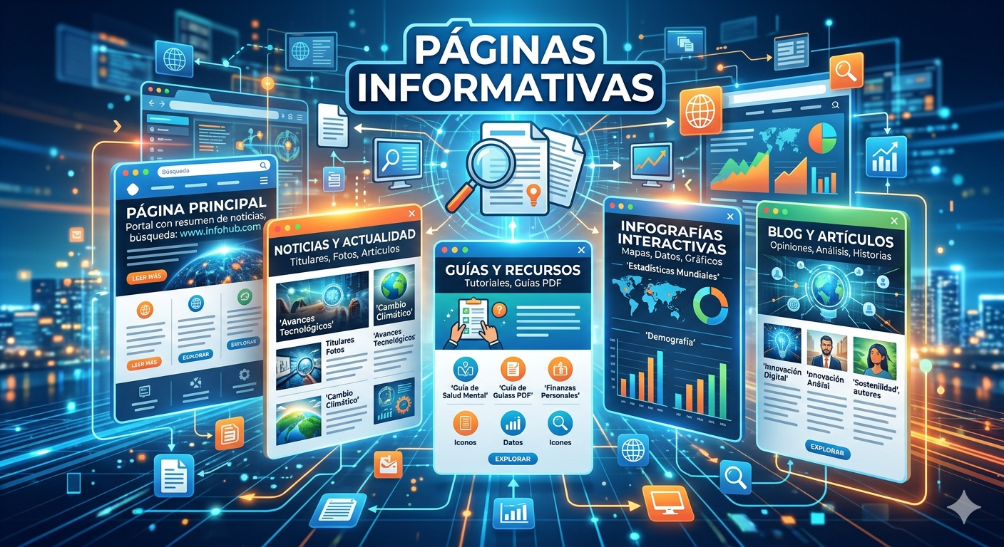 Diseño y desarrollo de páginas web informativas